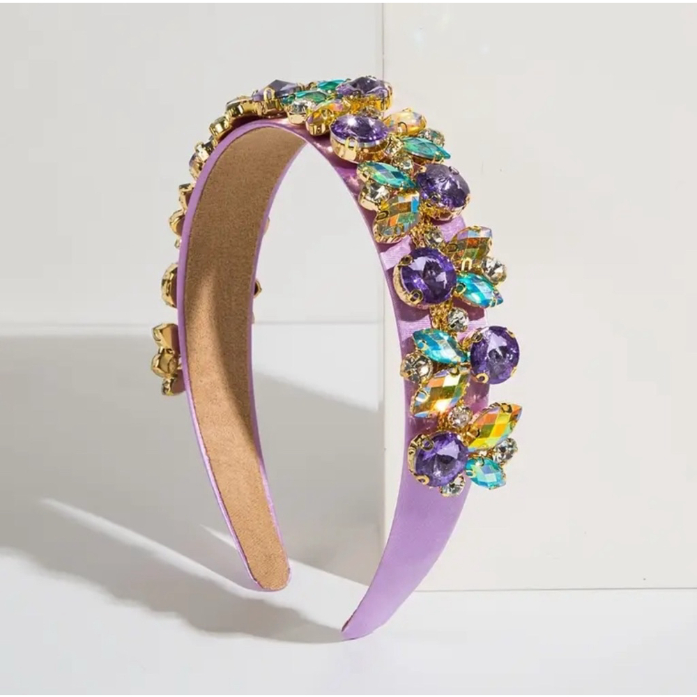 Mardi Gras Rhinestone Headband